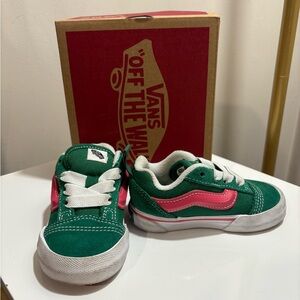 Vans Kids Sneakers in Green and Pink
